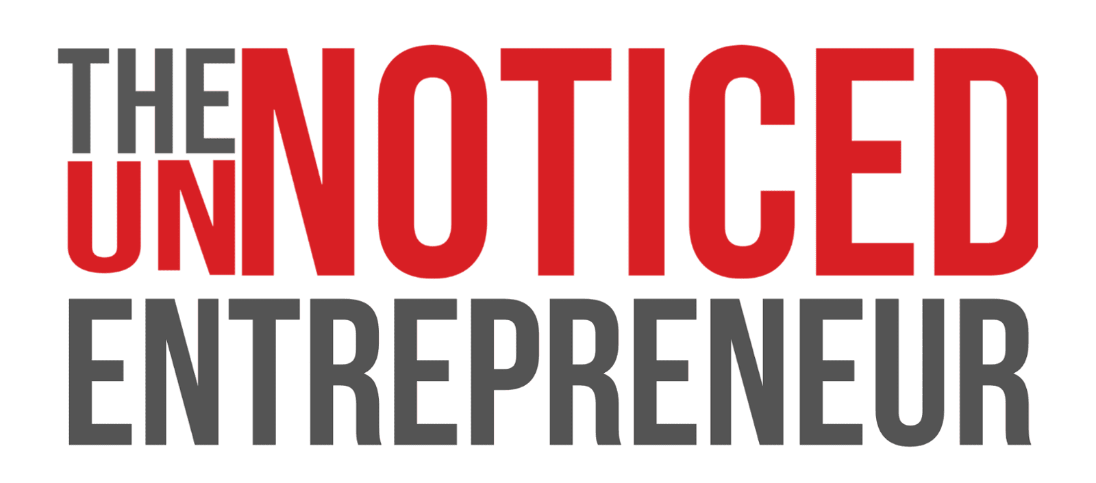 UnNoticed Entrepreneur Logo White